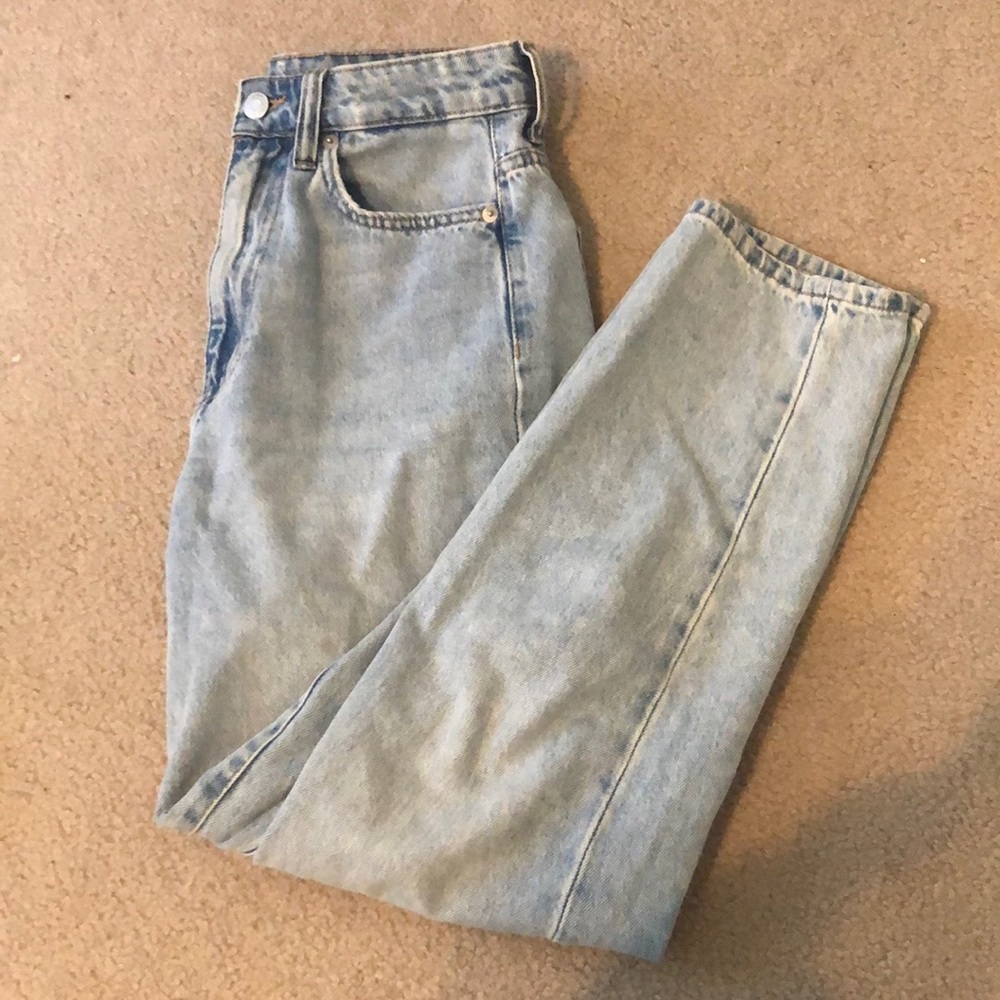 H&M Light Wash Mom Jeans